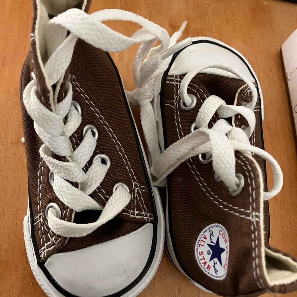 Converse Kids Brown Canvas Sneakers